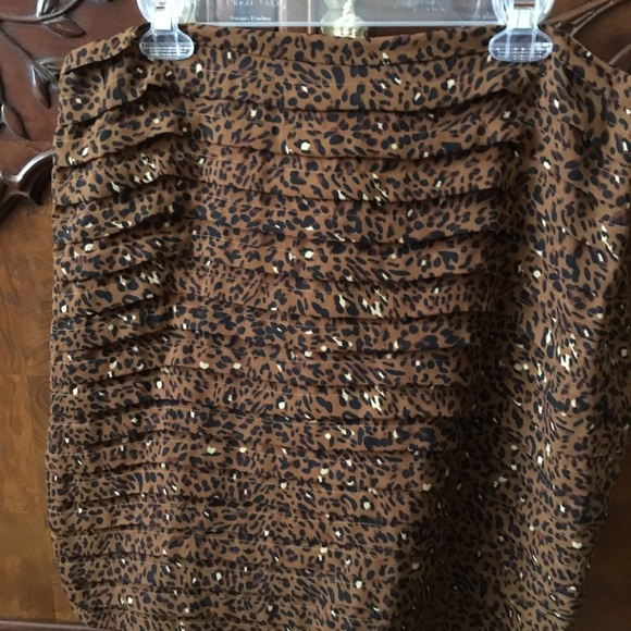 Leopard print layered skirt - Picture 2 of 4